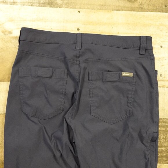 Eddie Bauer Men’s Tech Pant 32x32 Navy Nylon Stretch Outdoor Hiking - Picture 11 of 13